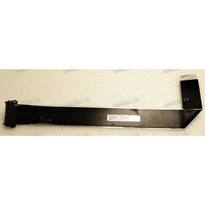 LCD LVDS FFC шлейф мониторный 51 pin прямой, шаг 0,5 mm, длина 360 mm с замком с одной стороны black