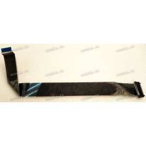 LCD LVDS FFC шлейф мониторный 51 pin прямой, шаг 0,5 mm, длина 360 mm с замком с одной стороны black