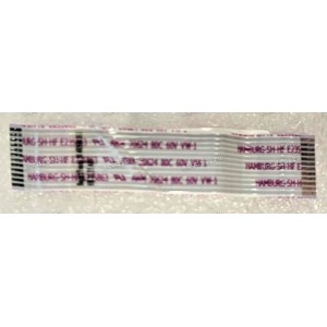 FFC шлейф 12 pin прямой, шаг 1.0 mm, длина 63 mm (p/n: 50.4RN06.011 HB)