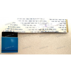 LCD LVDS FFC шлейф мониторный 30 pin прямой, шаг 1.0 mm, длина 177 mm Samsung (p/n: BN96-13227F) REV.00 без замков
