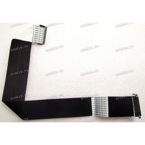 LCD LVDS FFC шлейф мониторный 30 pin обратный, шаг 1.0 mm, длина 380 mm, с замками с двух сторон