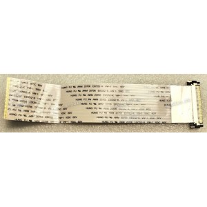 LCD LVDS FFC шлейф мониторный 30 pin прямой, шаг 1.0 mm, длина 150 mm с замком с одной стороны