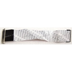 LCD LVDS FFC шлейф мониторный 30 pin обратный, шаг 1.0 mm, длина 195 mm, с замками с двух сторон