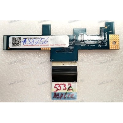 Power Button board Acer Aspire 5732Z KAWGO (p/n: 4559X5B0L01D2)  LS-4851P REV:1.0 & FFC шлейф 20 pin прямой, шаг 1.0 mm, длина 40 mm (p/n: NBX0000E600)