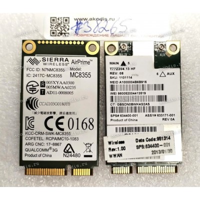 Modem HP UN2430  (p/n: 634400-001, 633171-001) SIERRA WIRELESS MC8355 REV:0A