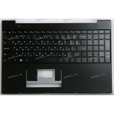 Keyboard Digma EVE A5820 DN15R3-8DXW03 + topcase без Тачпада (F0006-089 MB3501089, YXT-91-55 VER:B0 B SCDY-350-1-11, SP50257) (Black/Black/Matte/RUO)