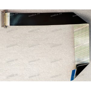 LCD LVDS FFC шлейф мониторный 30 pin обратный, шаг 1.0 mm, длина 335 mm, с замком с одной стороны Cvilux