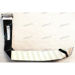 LCD LVDS FFC шлейф мониторный 30 pin обратный, шаг 1.0 mm, длина 365 mm, с замком с одной стороны