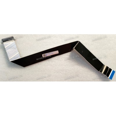 LCD LVDS FFC шлейф мониторный 30 pin обратный, шаг 1.0 mm, длина 430 mm, с замком с одной стороны 