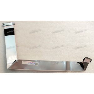 LCD LVDS FFC шлейф мониторный 30 pin обратный, шаг 1.0 mm, длина 450 mm, с замками с двух сторон, фольгированный
