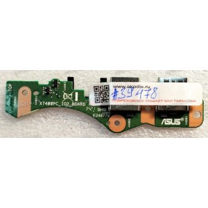 USB board Asus X3500PH (p/n: 90NB0UV0-R10010) X3500PH IO_BD./AS, X7400PC_IO2_BOARD R2.2