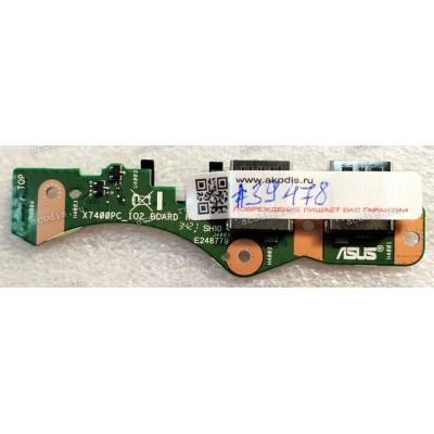 USB board Asus X3500PH (p/n: 90NB0UV0-R10010) X3500PH IO_BD./AS, X7400PC_IO2_BOARD R2.2