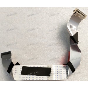 LCD LVDS FFC шлейф мониторный 30 pin обратный, шаг 1.0 mm, длина 340 mm, с замком с одной стороны, фольгированный (61001-04056)
