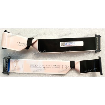 LCD LVDS FFC шлейф мониторный 51 pin прямой, шаг 0.5 mm, длина 260 mm, с замками с двух сторон
