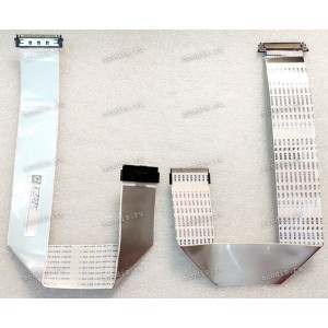 LCD LVDS FFC шлейф мониторный 30 pin обратный, шаг 1.0 mm, длина 340 mm,  фольгированный, с замками с двух сторон Dell SE2416H