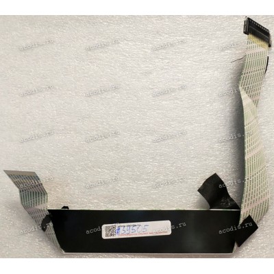 LCD LVDS FFC шлейф мониторный 30 pin обратный, шаг 1.0 mm, длина 355 mm с замком с одной стороны, CviLux