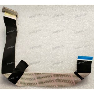 LCD LVDS FFC шлейф мониторный 30 pin обратный, шаг 1.0 mm, длина 355 mm с замком с одной стороны, CviLux