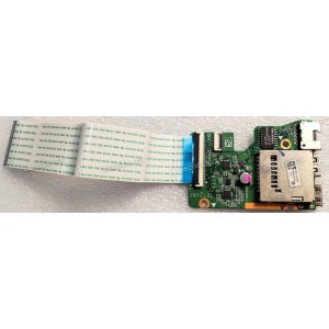 LAN & USB & CardReader Board Hp G17-131Ur 15 An 15 An050Nr (p/n: 33X11UB0000, DAX11ATB6D0 REV:D) & Cable LAN & USB & CardReader Board Hp G17-131Ur 15 An 15 An050Nr (p/n: 33X11UB0000, DAX11ATB6D0 REV:D) & Cable