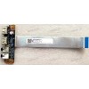 USB & Audio board Toshiba Satellite A655-14H (p/n NWQAA LS-6064p, NBX0000OO00 CV) REV. 1.0 & Usb/ Audio Board Cable 
