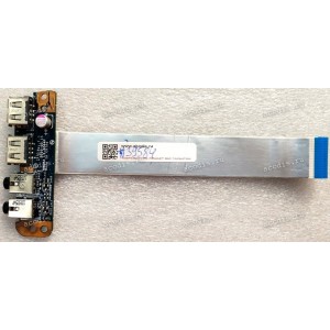 USB & Audio board Toshiba Satellite A655-14H (p/n NWQAA LS-6064p, NBX0000OO00 CV) REV. 1.0 & Usb/ Audio Board Cable 