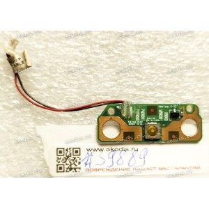 Power Button Board Toshiba Satellite L655-19R (p/n 6017B0258201) & Cable 2 pin (Плата кнопки включения тачпада)