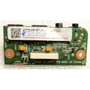 USB & Audio Board Asus N53D, N53DA, N53SV, N53J, N53N (p/n 60-N4IIO1000, 3EKJ6IBJN00, N53DA IO BOARD REV2.0) 