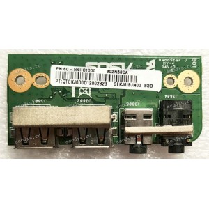 USB & Audio Board Asus N53D, N53DA, N53SV, N53J, N53N (p/n 60-N4IIO1000, 3EKJ6IBJN00, N53DA IO BOARD REV2.0) 