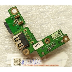 USB & LAN board Acer TravelMate 6292 (p/n DA0ZU1TB8F0 REV:F, 38ZU1UB0000) USB Ethernet LAN Port Board