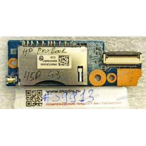 CardReader Board HP ProBook 450 G3 Series (p/n DA0X63TH6G0 SD REV:G, DA0X63TH6G1 REV:G) 