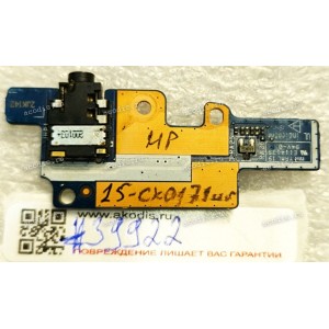 Audio Board HP Pavilion Gaming 15-cx TPN-c133 15-cx0098ur 15-cx0171ur (p/n DPK54 Ls-F843P rev: 1.0) 