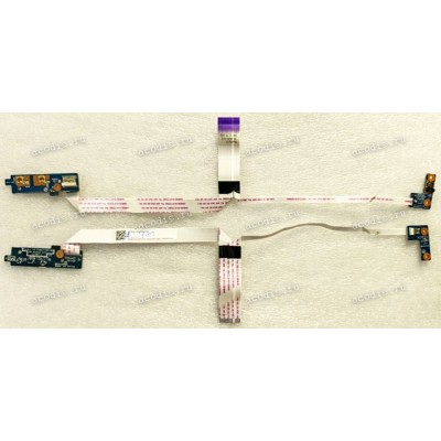 Power button board HP 4440S 4540S 4340S 4341S (p/n 48.4SI03.011 11797-1, 48.4SJ03.011 11806-1, 50.4SJ01.012) плата кнопки питания и плата переключателя на общем шлейфе