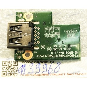 USB Board Lenovo ThinkPad T490 T590 P53s P43s T14 Gen 1 P14s Gen 1 T15 P15s Gen 1 P14s Gen 2 T14 Gen 2 T15 Gen 2 P15s Gen 2 (p/n: 02HK995 NS-B901) FT490/FT492/FT590/FP531 Rev:1.0