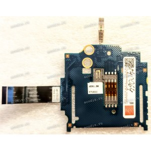 Smart Card Reader Board HP EliteBook 840 G1 840-G1 ZBook 14 G1 (p/n 6050A2560401-SMARTCARD-A02) & Cable (6035B0102202 Rev:A01) Считыватель смарт-карт 