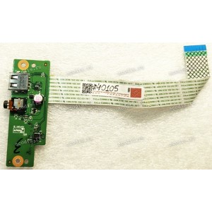 USB & Audio & CardReader Board Acer N16С1 Aspire ES1-523 ES1-533 (p/n 43503DB0L01 Rev: 1.0, B5W1S LS-D671P) & Cable (p/n NBX0001WX00) 