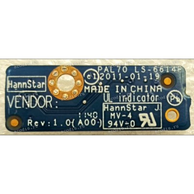 LED Board Dell Latitude E6320 (PAL70 LS-6614P Rev:1.0) Indicater Board