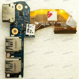 USB & VGA Board HP EliteBook 840 845 850 G1 G2 740 745 G1 G2 ZBook14 (p/n 730966-001, 6050A2559201-USB-A02) & Cable