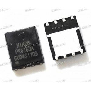 Транзистор NIKOS, NIKO-SEM, Unikc PK616BA, PK616BAAS PDFN5*6P N-MOSFET (Asus p/n: 07005-A0540000) NEW original