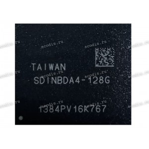 Микросхема SanDisk SDINBDA4-128-1002W 128GB TFBGA-153 FW:QS1.1D FLASH (Asus p/n: 03100-00153600) NEW original