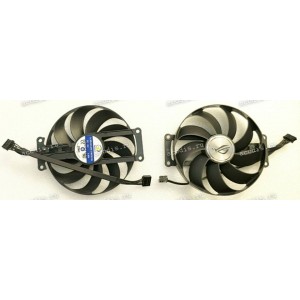 Кулер Asus Graphics card GeForce RTX (p/n 13070-02811800, CF9010U12D DC 12V 0.45A) RMA RX6500 DUAL FAN 9312 2B 5P L / CHAMPION/CF9010U12D011170R, Additional_FAN 5 pin