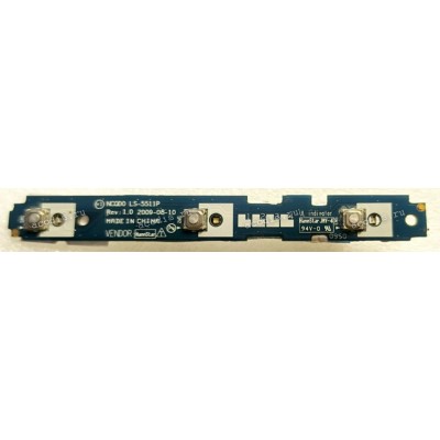Button Board Acer Aspire 5942, 5942G-728G64 (p/n NCQD0 LS-5511P Rev:1.0) & Cable (NBX0000K200 REV:1.0)