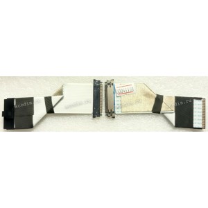 LCD LVDS FFC шлейф мониторный 30 pin обратный, шаг 1.0 mm, длина 120 mm Asus LCD Monitor LMT VP228HE (p/n 14011-01221500) с замками с двух сторон