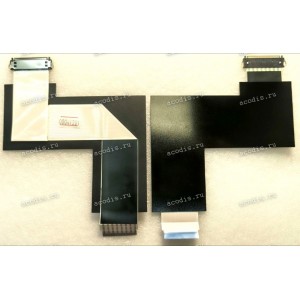 LCD LVDS FFC шлейф мониторный 30 pin обратный, шаг 1.0 mm, длина 300 mm Asus LMT PA24A (p/n 14011-03560700) LCD Monitor LVDS CABLE 30P 300MM с замком с одной стороны