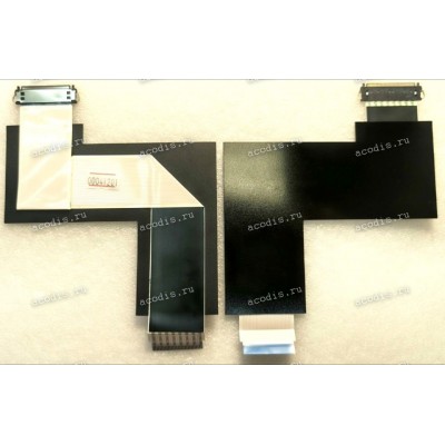 LCD LVDS FFC шлейф мониторный 30 pin обратный, шаг 1.0 mm, длина 300 mm Asus LMT PA24A (p/n 14011-03560700) LCD Monitor LVDS CABLE 30P 300MM с замком с одной стороны