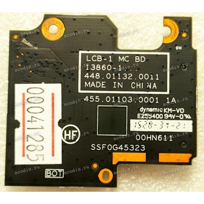 SD CardReader Board Lenovo Thinkpad Yoga 14  (p/n 448.01132.0011, 13860-1 LCB-1 MC BD)  