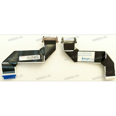 LCD LVDS FFC шлейф мониторный 51 pin прямой, шаг 0.5 mm, длина 200 mm с замком с одной стороны, Asus LMT MG248 MG248QR VG248QG MG248QE (p/n 14011-01720000) LVDS CABLE / QISDA/5K.33V01.CP1