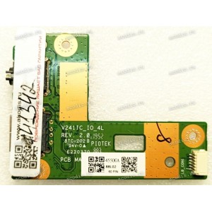 USB & Audio Board Asus V222FB V222F (p/n 90PT02H0-R11000, V241IC_IO_4L REV.2.0) IO_BD 