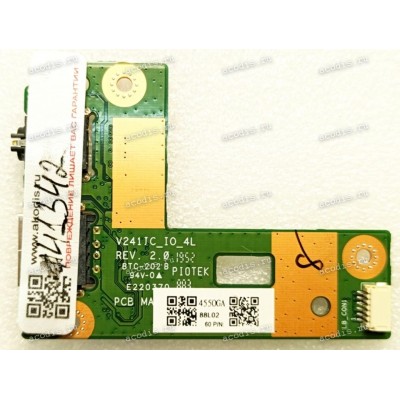 USB & Audio Board Asus V222FB V222F (p/n 90PT02H0-R11000, V241IC_IO_4L REV.2.0) IO_BD 
