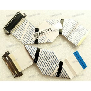 LCD LVDS FFC шлейф мониторный 30 pin обратный, шаг 1.0 mm, длина 155 mm с замком с одной стороны, Asus LMT VX207DE VX207DE-J VX207DE-D VX207TE VX207NE (p/n 14004-02590200) LCD Monitor LVDS CABLE / QISDA/5K.2GE01.NC1