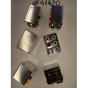 Разъём Combo 5PHONE JACK+SPDIF/T 25P (Asus p/n: 12014-00200300) FOXCONN JA3F131-65G41-4F