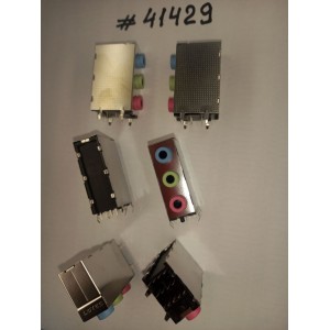 Разъём Audio JACK 3IN1 AZALIA B/L/P (Asus p/n: 12014-00190200) LOTES ABA-JAK-025-K10